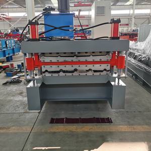 เครื่องขึ้นรูปม้วนกระเบื้องมุงหลังคาโลหะอลูมิเนียมเหล็กสองชั้นยาวสองชั้น - Product Image 2