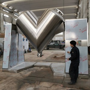 Factory High Quality Chemical Powder V Shape <b>Mixer</b> Silver <b>Blender</b> 1 Set Machines 500 L Powder <b>Blender</b> Equipment Drum <b>Mixer</b> Dry P - Product Image 6
