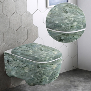 Offre spéciale pour la vente en gros de toilettes murales en céramique sans bride, avec abattant à fermeture douce, pour salle de bain - Product Image 3