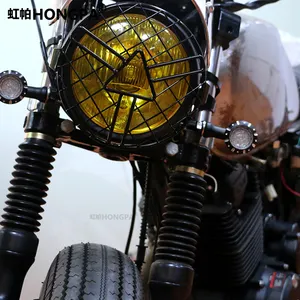 Pièces Modifiées pour Moto Vintage 5.75 ''Masque de Grille de Phare pour CG125 GN125 Cafe Racer