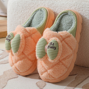 Nouvelle Arrivée - Chaussons d'Hiver Chauds en Fourrure pour Femmes avec Nœud, Antidérapants, Doux et Moelleux, Semelle EVA - Product Image 4