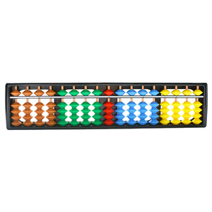MingXiang - Ábaco de Plástico ABS de 17 Colores, Números Matemáticos, para Niños de <span class=keywords><strong>Primaria</strong></span>, Práctica Mental, Entrenamiento, 5 Discos - Product Image 1