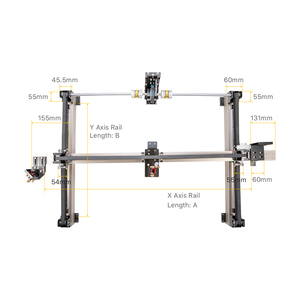 Nouvelles Guides Linéaires Coulissantes pour Machines Laser CO2, DC 12V, Haute Efficacité, Faciles à Utiliser, 400-1400mm, Simples, Vente Chaude - Product Image 6