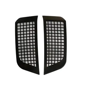 Black/White Car Aluminum Alloy Side Fender Vents Fits Air Intake Grille Net Cover For Defender(90/110) 2020+