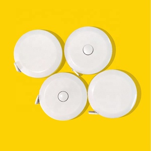 150cm/60" Portable Retractable Ruler Children Height Ruler Centimeter Inch customized LOGO White mini plastic Roll Tape Measures