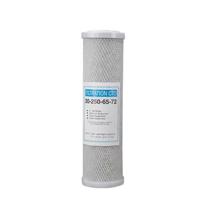 Hoge Kwaliteit Compressie Moer Shell Activated Carbon Poeder 10 "CTO Carbon Water Filter Cartridge