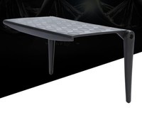 Étagère de rangement pour écran d'ordinateur TV, en acier inoxydable, support pour routeur sans fil, boîte de décodeur, étagère pour le stockage de télévision