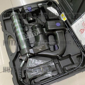 2 batteries Li-ion, distributeur de lubrifiant HUTZ 18,5 V 10 000 psi, pompe à graisse manuelle CGG10000AL18 14,5 oz, pistolet à graisse sans fil - Product Image 5