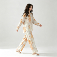 Ensemble de pyjamas élégants pour femmes, en coton, imprimé floral, ensemble de pyjamas pour femmes, fabricant OEM pour femmes