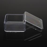 Boîte à dessert carrée transparente en plastique PS de qualité alimentaire avec logo personnalisé en PVC, épaisseur 0,2-0,5 mm, matériau recyclé, couvercle pour gâteau