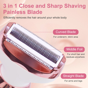 SOLIMPIA Épilateur électrique 5 en 1 pour femmes avec écran LED pour le visage, le nez, les jambes, l'épilation du corps, rasoir rechargeable avec prise USB - Product Image 3