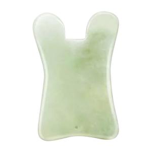 Mejor precio 100% Natural Anti-envejecimiento verde Jade masajeador Facial Xiuyan Jade Gua Sha terapia Control de sincronización masaje facial adelgazante - Product Image 3