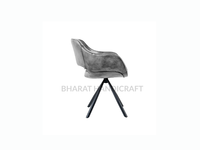 Chaise de salle à manger pivotante à 360 degrés, siège confortable rembourré, design capitonné, structure robuste, portable, pour la maison, le bar, la salle de sport