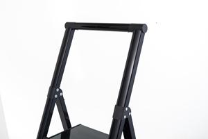 Échelle pliante en acier pour la maison avec main courante ronde, <span class=keywords><strong>rangement</strong></span> facile, échelle à marches pliable certifiée EN131 - Product Image 2