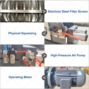 Máquina deshidratadora de tornillo OCEAN para residuos vegetales, residuos de morera y grano usado - Product Image 4