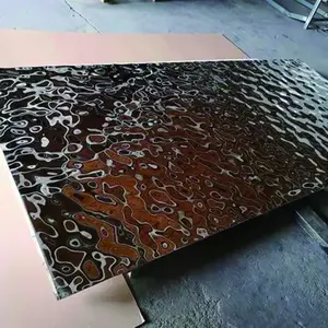 300series 8k Golden Mirror Hammer Corrugated Steel Sheet Stainless Steel Sheet