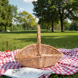 Handgemachte Farm Harvest umwelt freundliche Wicker Multifunktions-Geschenk korb mit ovaler Form Wicker Blumen korb für den Hausgebrauch - Product Image 4