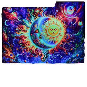 Para <span class=keywords><strong>Amazon</strong></span>, gran oferta, exquisito <span class=keywords><strong>tapiz</strong></span> fluorescente bohemio, <span class=keywords><strong>tapiz</strong></span> de <span class=keywords><strong>pared</strong></span> Doomsday, tela de fondo para sala de estar y dormitorio - Product Image 6