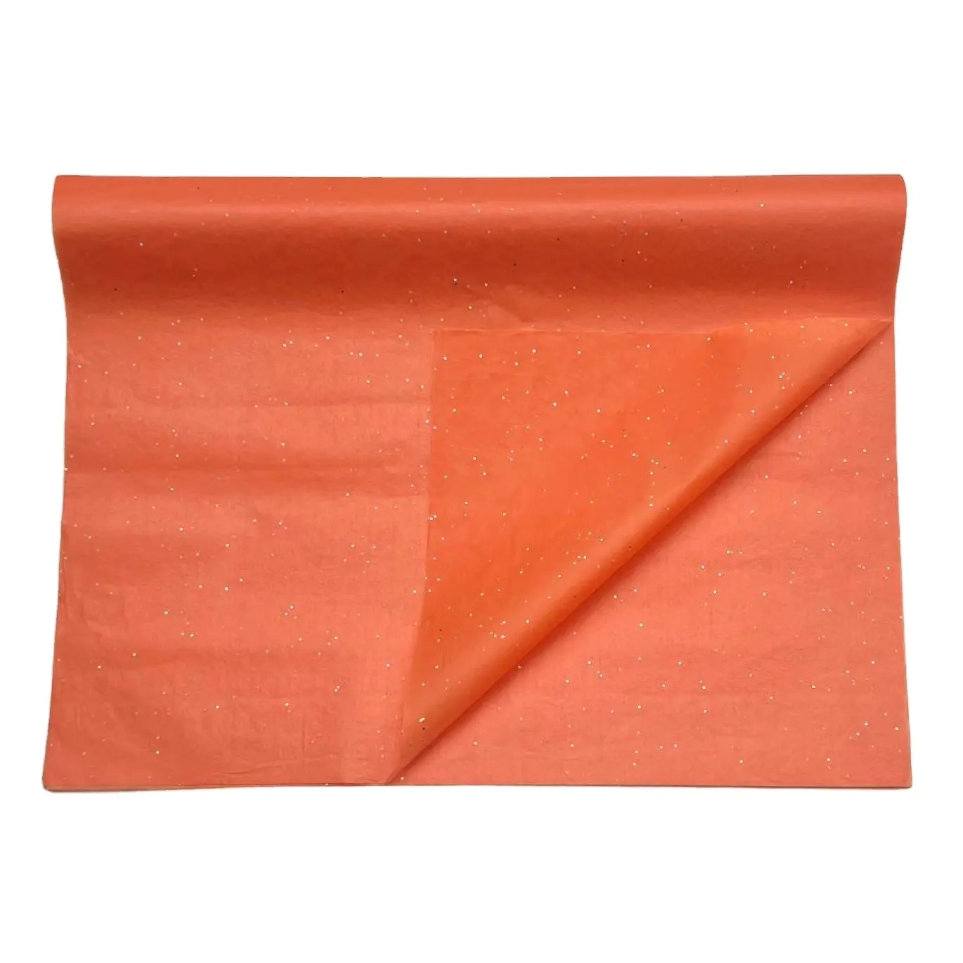17g/m² orange Silber Edelsteine farbiges Papier für die Dekoration Verpackung Verpackung hochwertiges recyceltes farbiges Seidenpapier