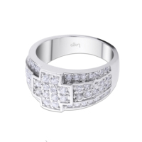 Alibaba al por mayor de joyería de moda de Plata de Ley 925 cz valor anillo anillos para la mujer y los hombres