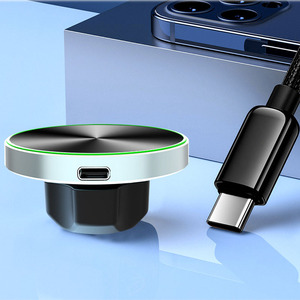 Support de téléphone de voiture à charge rapide, chargeur sans fil 15W, chargeurs universels pour téléphones mobiles, adaptateur magnétique à rotule de 17mm - Product Image 6