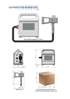 Máquina de Marcado Láser de Fibra Inalámbrica Portátil de 20W 30W 50W para Herramientas de Moldeo, Grabado Profundo de Logotipos