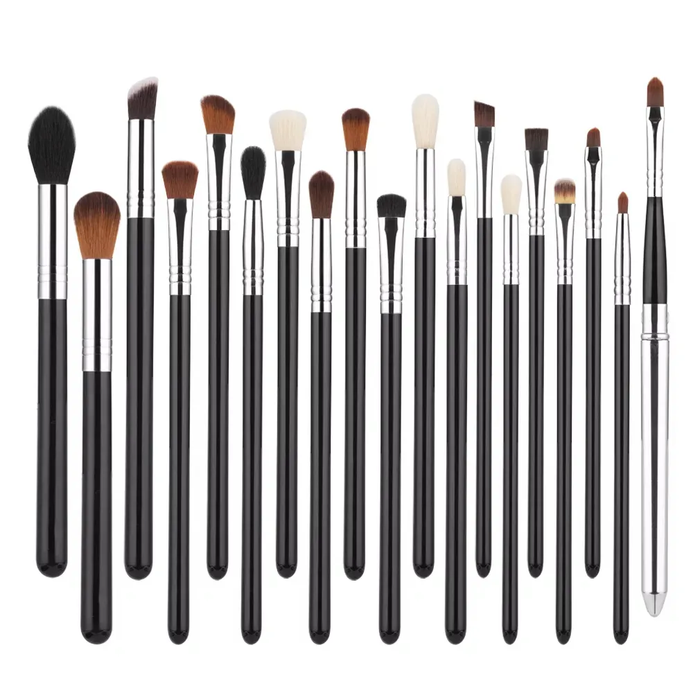 FEIYAN Professional Synthetic Premium Private Label Make Up Brush Eyes Black Custom Makeup Eye Shadow Brushes Set