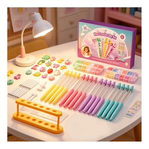Kit de stylos à sable liquide éducatif pour enfants, fournitures d'artisanat, paillettes, perles, pinces, entonnoir, cadeau d'anniversaire, boîte de récompenses scolaires - Product Image 3