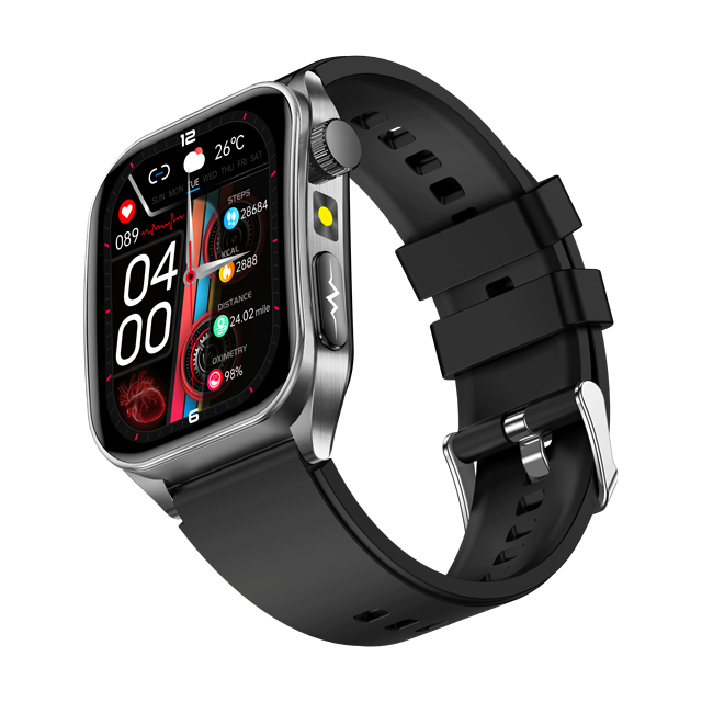 Fashion Ecg Monitoring Smart Watches HRVmedical Diagnosis Ecg Ppg Smartwatch Ip68 Waterproof Fitness GE810 Smart Watch