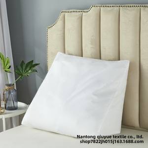 Coussin de lit moderne avec support dorsal à mémoire de forme, personnalisable, housse en polyester 200TC, rembourrage en coton PP, motif uni, pour salon - Product Image 4