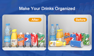 Soda có thể tổ chức uống Tủ lạnh cửa hàng tạp hóa Kệ đẩy <span class=keywords><strong>Divider</strong></span> mùa xuân hệ thống - Product Image 2