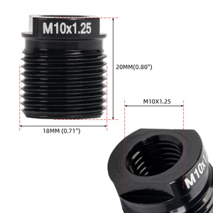 อะแดปเตอร์เกลียวอลูมิเนียม M8x1.25 M10x1.25 M10x1.5 M12x1.25 M14x1.5สำหรับชิ้นส่วนแต่งรถยนต์ข้อต่อคันเกียร์ - Product Image 4