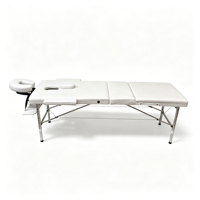 Table de massage pliante portable avec barres parallèles, table de massage pliante pour le visage