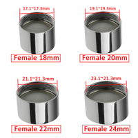 Adaptateur de robinet de cuisine et de salle de bain avec aérateur de robinet à économie d'eau à filetage fin NPT femelle 22 mm