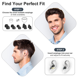 Tapones de Oído Personalizados para Dormir, de Espuma Viscoelástica, Negros, con Reducción de Ruido, Protección Auditiva, con Filtro - Product Image 6