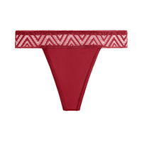 Cómodos y transpirables, sin costuras, de 4 capas, absorbentes, a prueba de fugas, talla grande 6XL, de nylon, de talle medio, con encaje fino, para tanga menstrual.