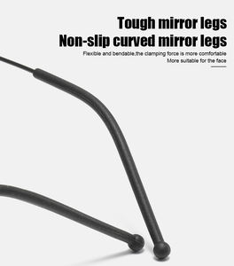 Kính mắt không gọng titan unisex cao cấp họa tiết trắng xanh thời trang, khung chữ nhật, kính đọc sách - Product Image 5