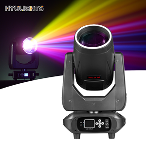 Mini Cabeza Móvil de Haz RGB 3 en 1 de 14R 300W con Efecto Halo, Control DMX512, Luces DJ para Discoteca, Bodas y Espectáculos - Product Image 1