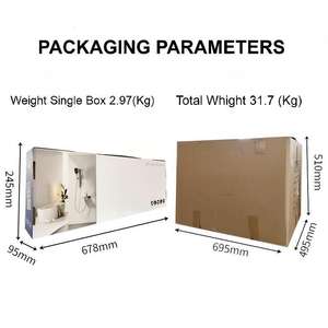 Ensemble de douche à pression moderne avec mélangeur d'eau chaude et froide, montage mural, douche à main pour salle de bain, robinet de <span class=keywords><strong>baignoire</strong></span> - Product Image 6