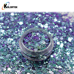 Kolortek批发散装全息闪光片混合亮片粉末粗亮片 - Product Image 4