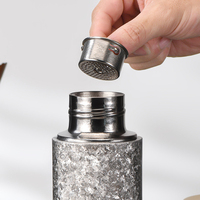 Tasse Thermos à Double Paroi en Titane Pur, Tasse à Thé Portable à Aspiration Magnétique, Bouteille d'Eau en Titane, Bouteille Isotherme Chaude pour Hommes et Femmes