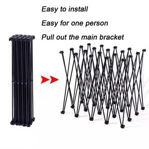 Estantes Plegables de Aluminio de Montaje Rápido y Ajustables para Exhibición, Estante de Exhibición Plegable para Ferias Comerciales - Product Image 2