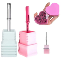 WELLFLYER NADR-135 Nouvelle mini fraise à ongles en carbure avec fond de sécurité, outil de polissage des ongles, petit mandrin pour bande de ponçage des ongles
