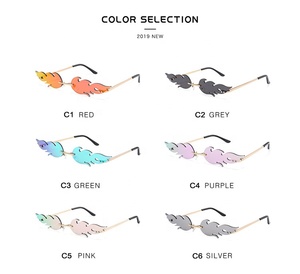 2020 vente chaude feu flamme petit cadre en métal lunettes <span class=keywords><strong>de</strong></span> soleil sans <span class=keywords><strong>monture</strong></span> lunettes <span class=keywords><strong>de</strong></span> soleil <span class=keywords><strong>à</strong></span> <span class=keywords><strong>la</strong></span> <span class=keywords><strong>mode</strong></span> femmes - Product Image 4