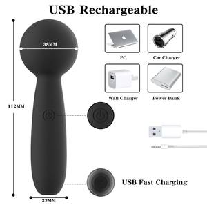 <span class=keywords><strong>XX</strong></span> Hot femmes Mini vibrateur baguette personnelle corps <span class=keywords><strong>Massage</strong></span> jouet pour dos douleur musculaire récupération Silicone petite ampoule AV masseur - Product Image 2