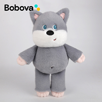 Peluche Schnauzer lestée en coton PP Bobova, douce pour la peau, moelleuse, anti-stress, apaisante, décoration d'intérieur, souvenir