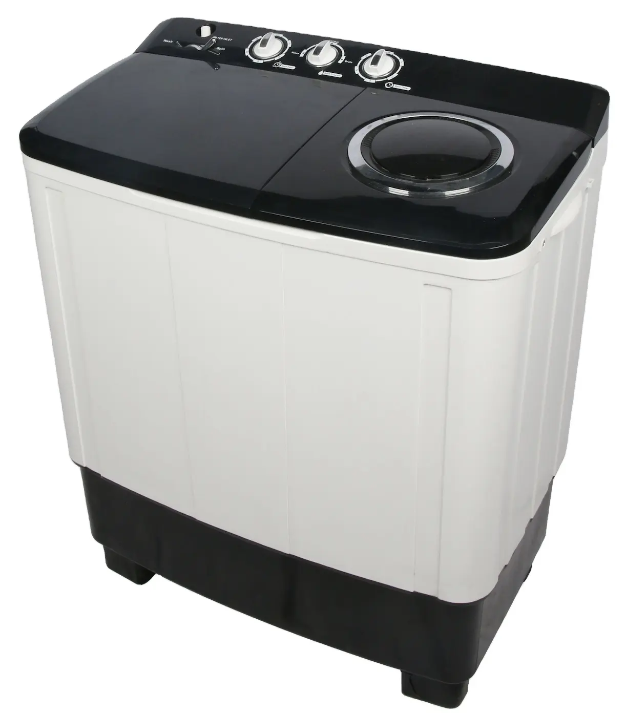 Popular 5-15KG Black Color Twin Tub Semi Auto Laundry Washer Washing Machines with Dryer
