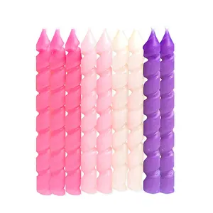 New Arrival Globally popular colourful simple pattern happy birthday candles for party and wedding celebrations