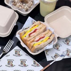 Custom Printed Eco-Friendly Greaseproof Cake Pizza Bread Sandwich Coated Baking Hot Dog Base Pad <b>Paper</b> Oil-resistant Square - Product Image 3