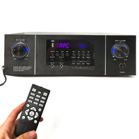 Système de sonorisation karaoké domestique 2 canaux DSP/BT/HiFi 400W avec 2 micros, entrées USB/AUX, télécommande, amplificateur en aluminium, ensemble complet